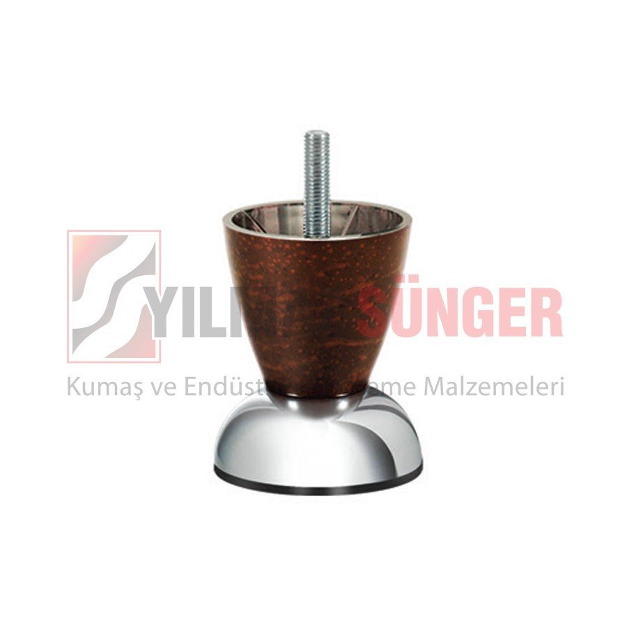 Milano wood - chrome 7,5 cm