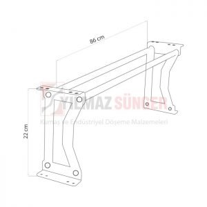 Font mechanism unified long 86x22 cm