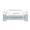 Rastomat with 2 pre-riveted small fixing-plate 2