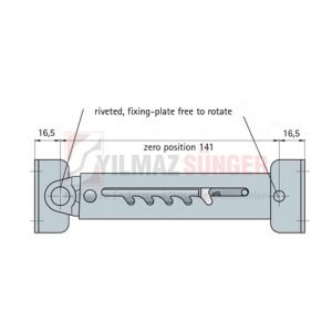 Rastomat with 2 pre-riveted small fixing-plate