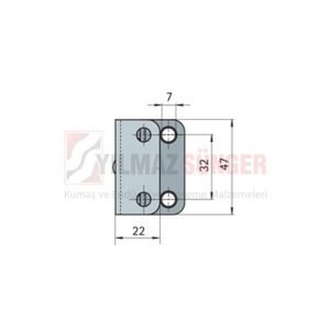 Rastomat with 2 pre-riveted small fixing-plate 3