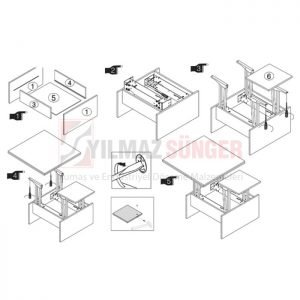 Big coffee table mechanism pro (stopper) 3