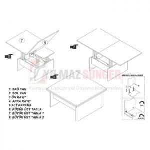 Big coffee table mechanism pro (stopper) 4