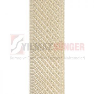 Mattress edge tape herringbone cream 1