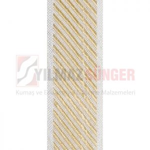 Mattress edge tape herringbone gold