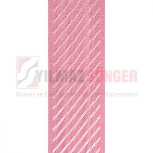 Mattress edge tape herringbone pink