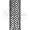 Mattress edge tape herringbone grey 1