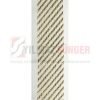 Mattress edge tape herringbone silvery gold 1