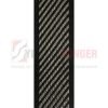 Mattress edge tape herringbone silvery black 1